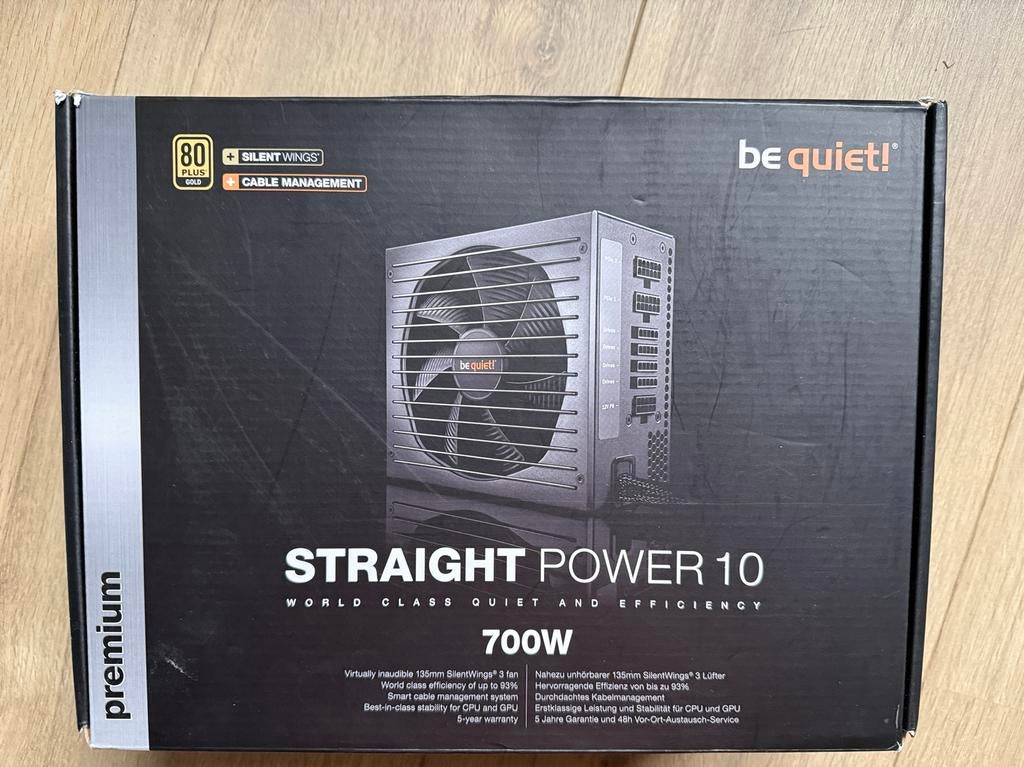 be quiet! Straight Power 10 CM pc voeding nieuw, Computers en Software, Pc- en Netwerkkabels, Ophalen of Verzenden