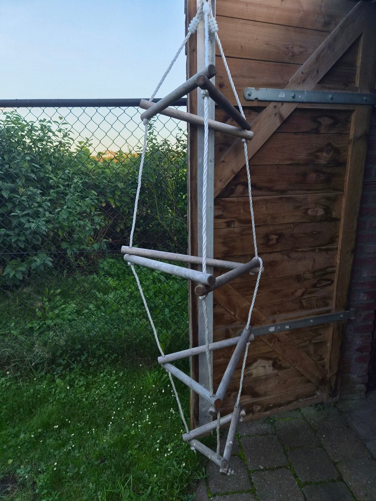 Driezijdige touwladder voor aan schommel, Kinderen en Baby's, Ophalen, Gebruikt, Klimtouw