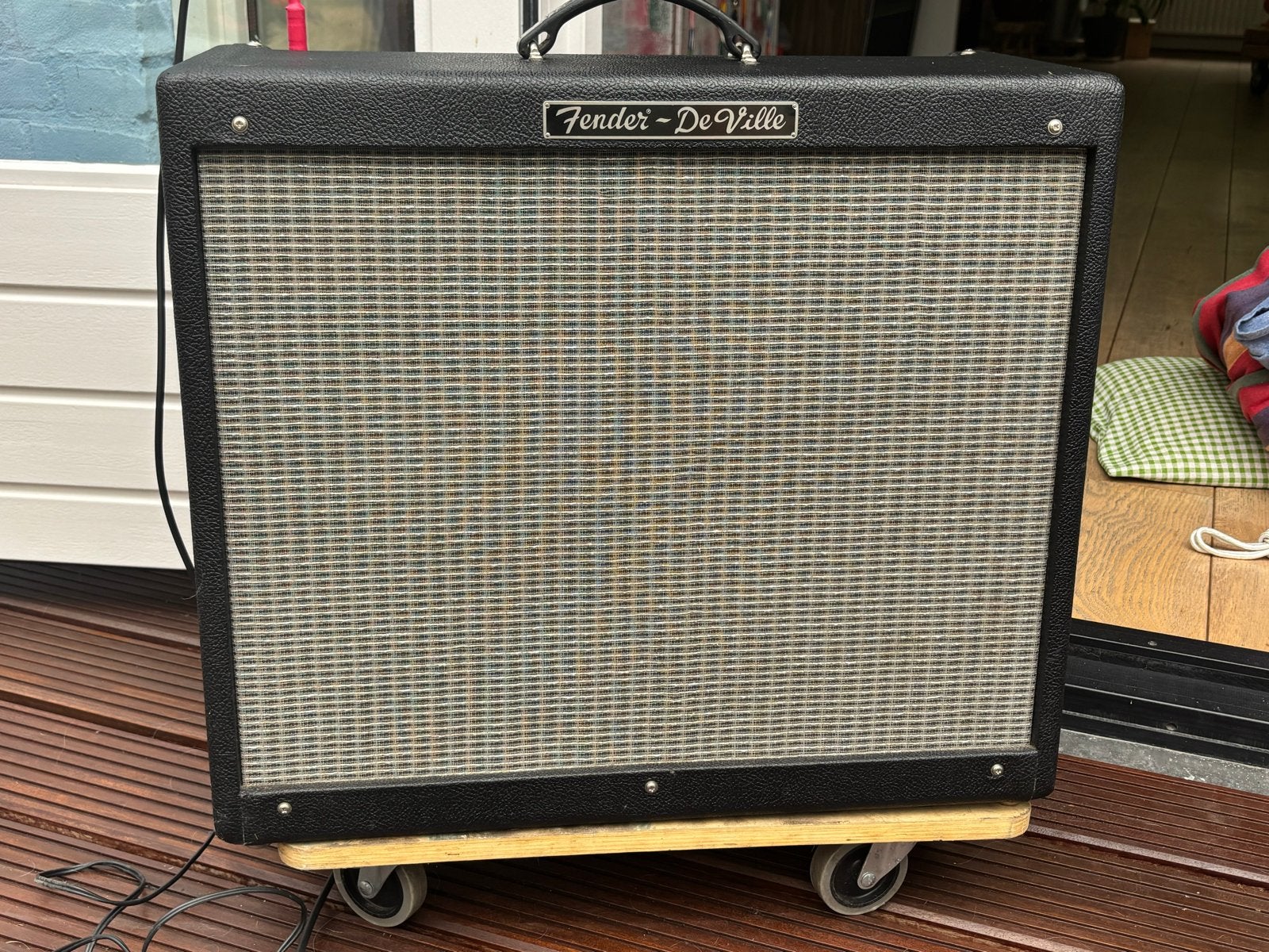 Fender Deville 212 gitaarversterker met footswitch, Ophalen, Gebruikt, Gitaar, 100 watt of meer