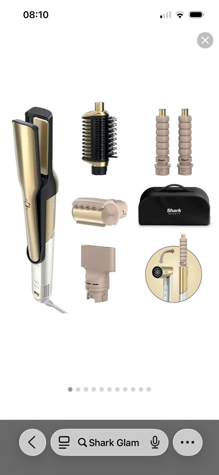 Shark Glam 5 in 1 Multistyler en föhn, Sieraden, Tassen en Uiterlijk, Uiterlijk | Haarverzorging, Ophalen of Verzenden, Zo goed als nieuw