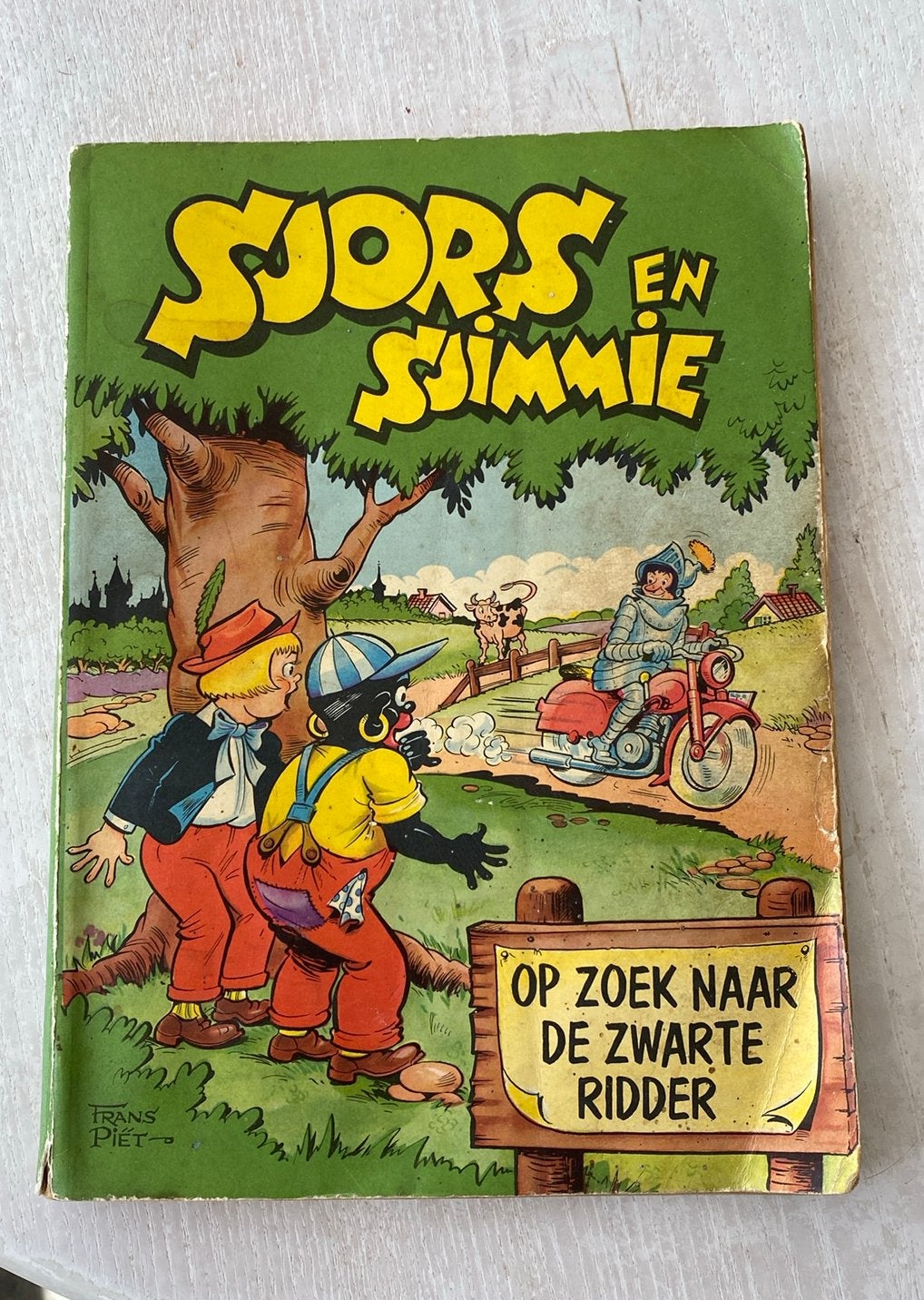 Sjors en Sjimmie getiteld "Op zoek naar de Zwarte Ridder, Ophalen of Verzenden