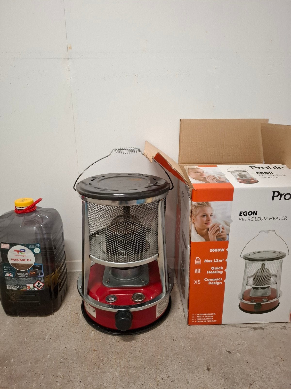 Profile Egon Petroleumkachel 2600W., Huis en Inrichting, Kachels, Overige brandstoffen, Petroleumkachel, Ophalen of Verzenden