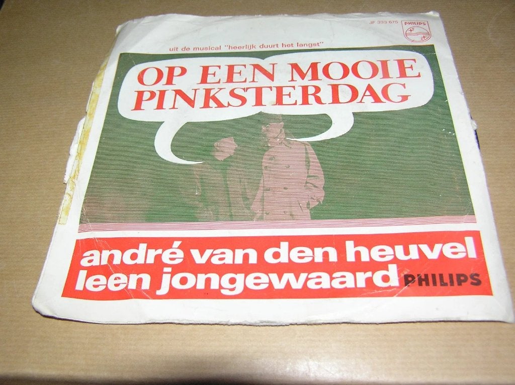 André vdHeuvel* + Leen Jongewaard –Op Een Mooie Pinksterdag, EP, Gebruikt, 7 inch, Ophalen of Verzenden
