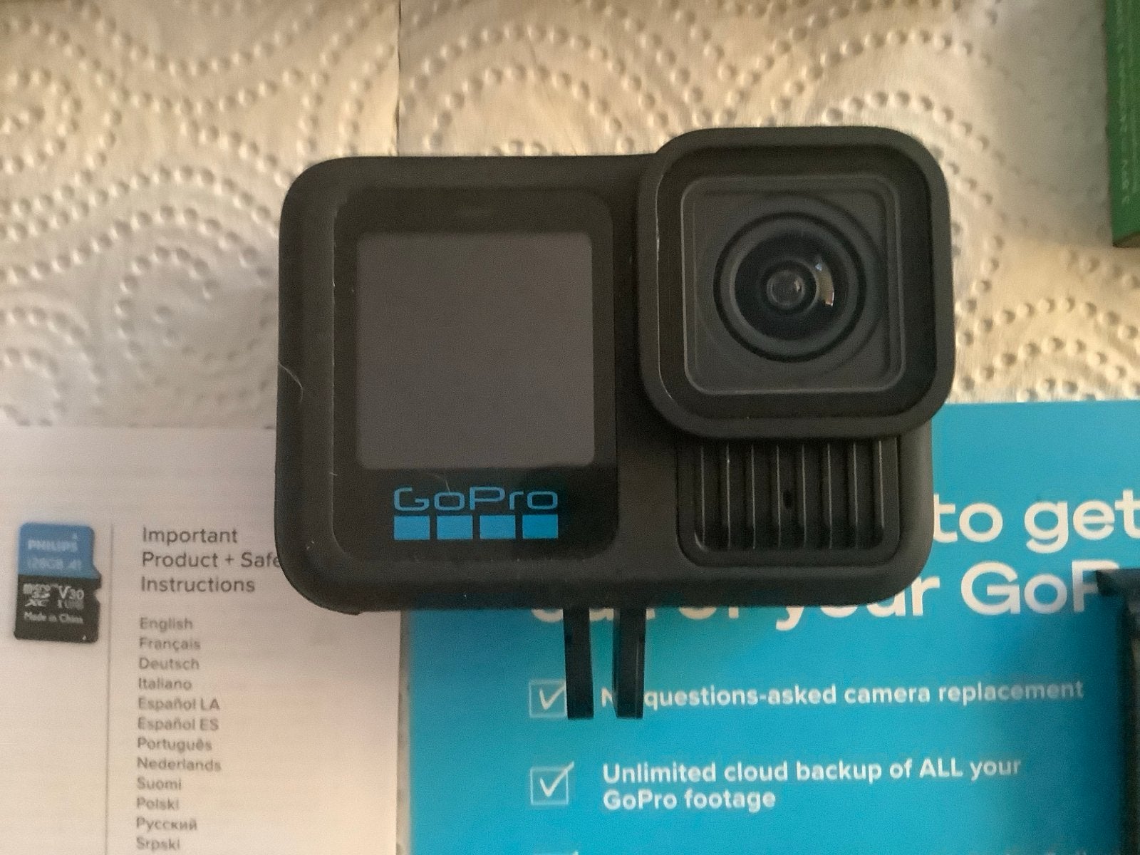 GoPro Hero13 Zwart met 128GB SD kaart, 2x 2400mAh batterij