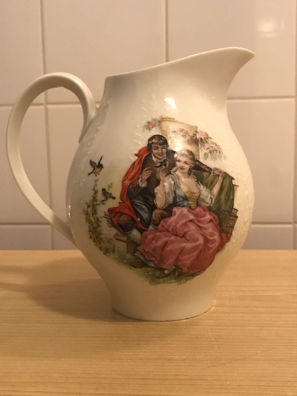 Vintage schenkkan romantiek Royal Schwabap, Ophalen of Verzenden