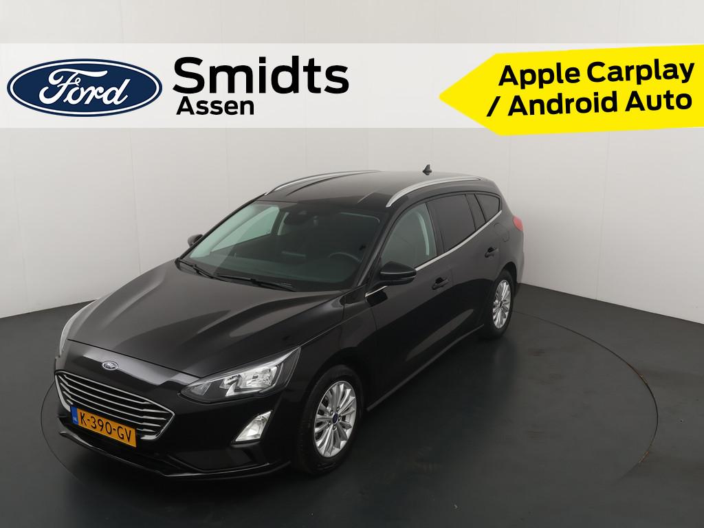 Ford FOCUS Wagon EcoBoost Hybrid 125 pk Titanium X Business, Gebruikt, Zwart, Hybride Elektrisch/Benzine, 999 cc