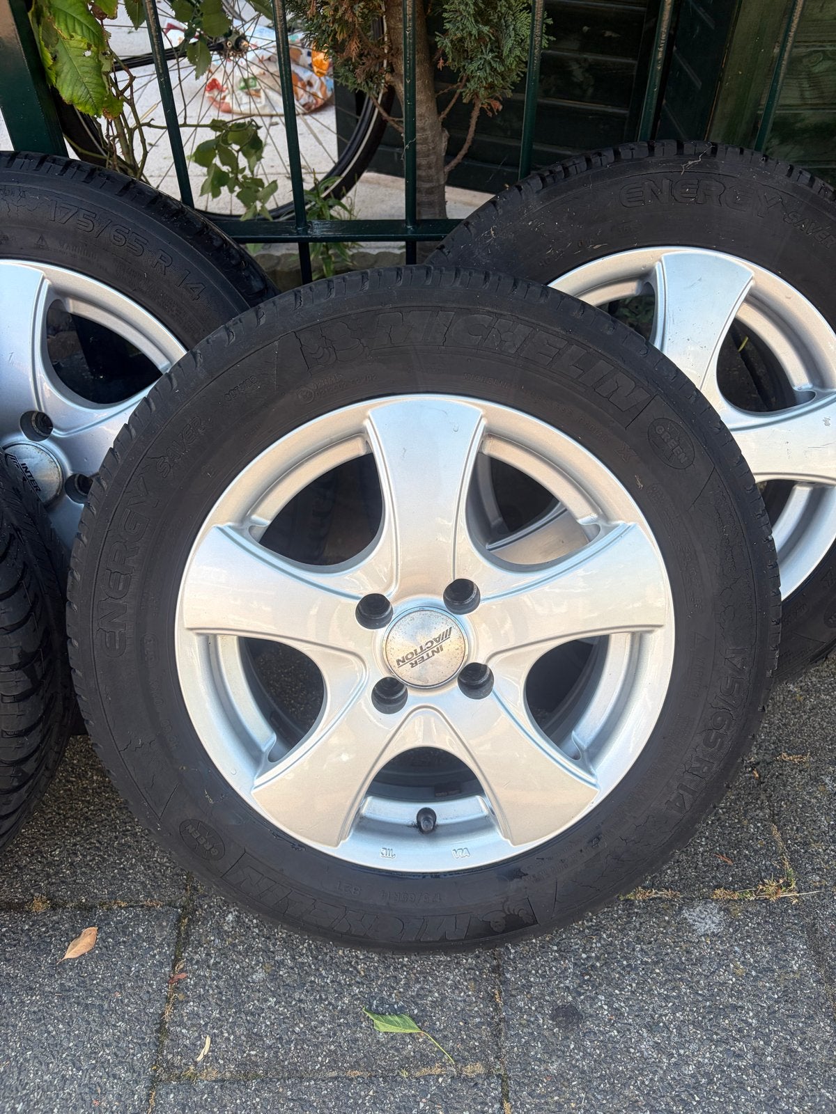 Set van 4 Michelin Energy 175/65R14 banden met velgen, Ophalen, Gebruikt