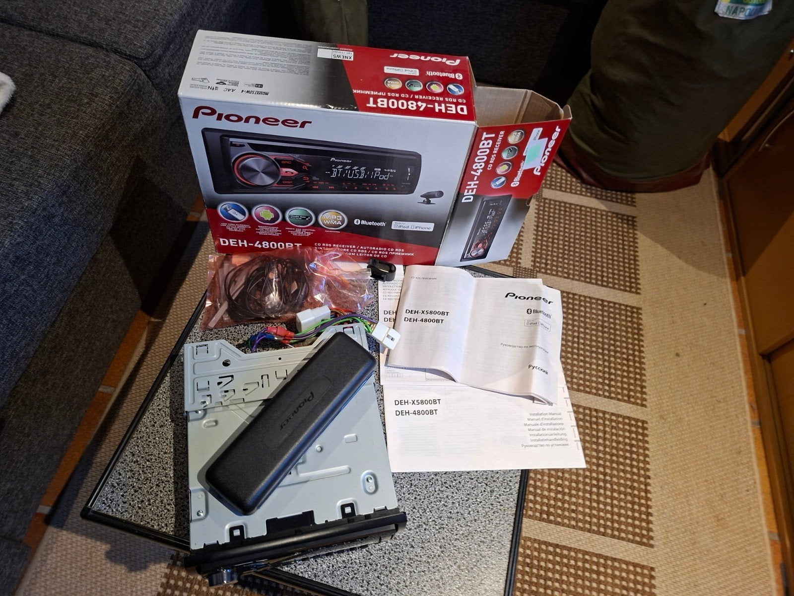 Pioneer DEH-4800BT Autoradio CD speler met Bluetooth, USB, Ophalen, Gebruikt
