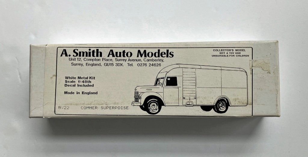 Commer Superpoise Smith Auto Models 1:48 kit, Overige merken, 1:32 tot 1:50, Nieuw, Ophalen of Verzenden