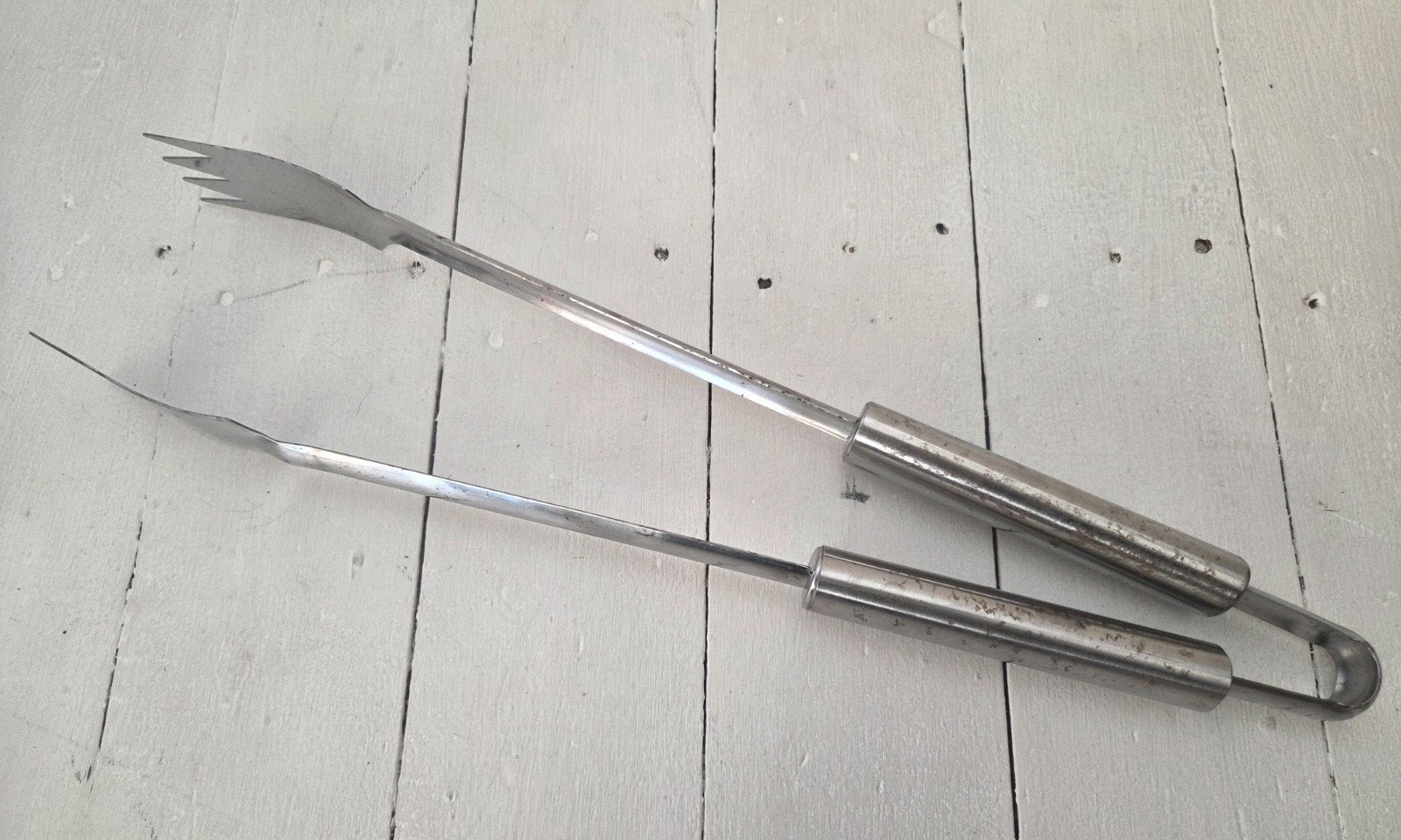 BBQ keuken tang met 4 tanden, Ophalen of Verzenden, Gebruikt