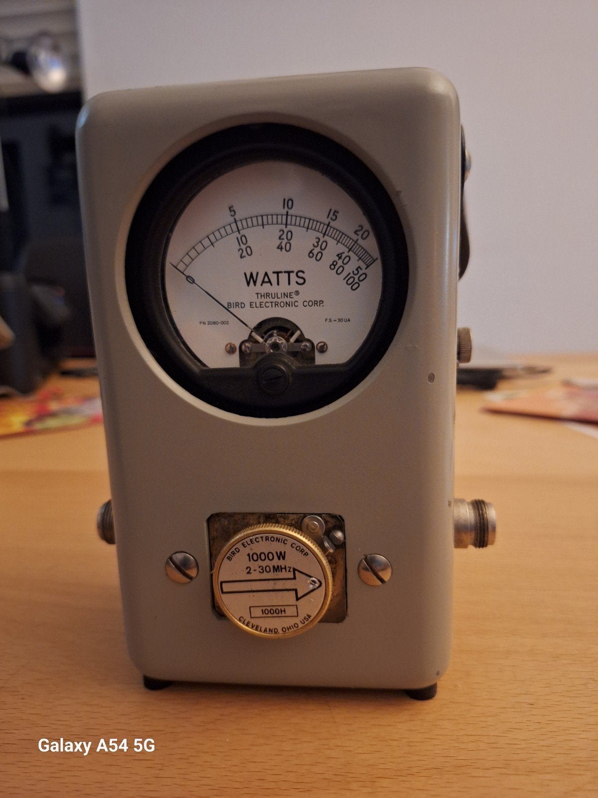 Bird Electronic Corp Wattmeter met 1000W 2-30MHz element, Ophalen of Verzenden, Gebruikt, Ontvanger