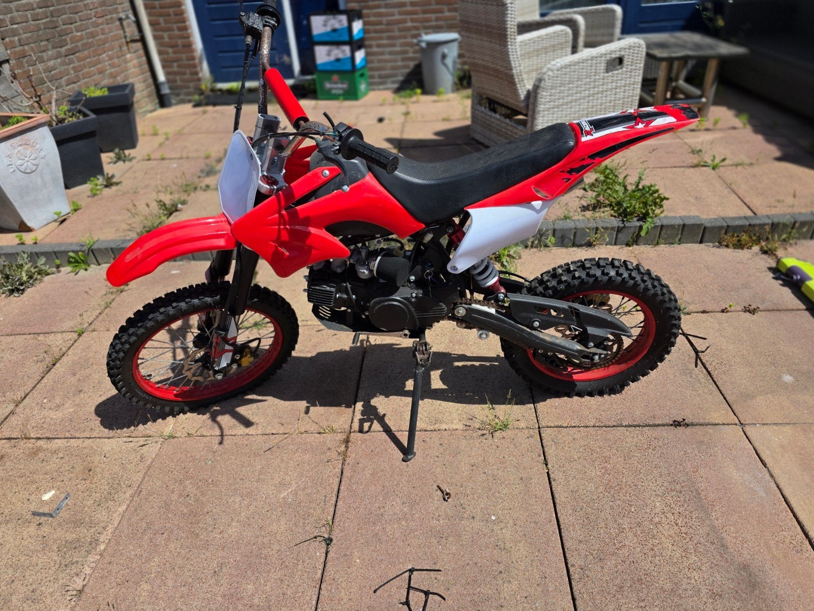 Pitbike 125cc 4takt, Fietsen en Brommers, Minibikes, Midibikes en Pitbikes, Ophalen, 125 cc, Schijfrem, Pitbike