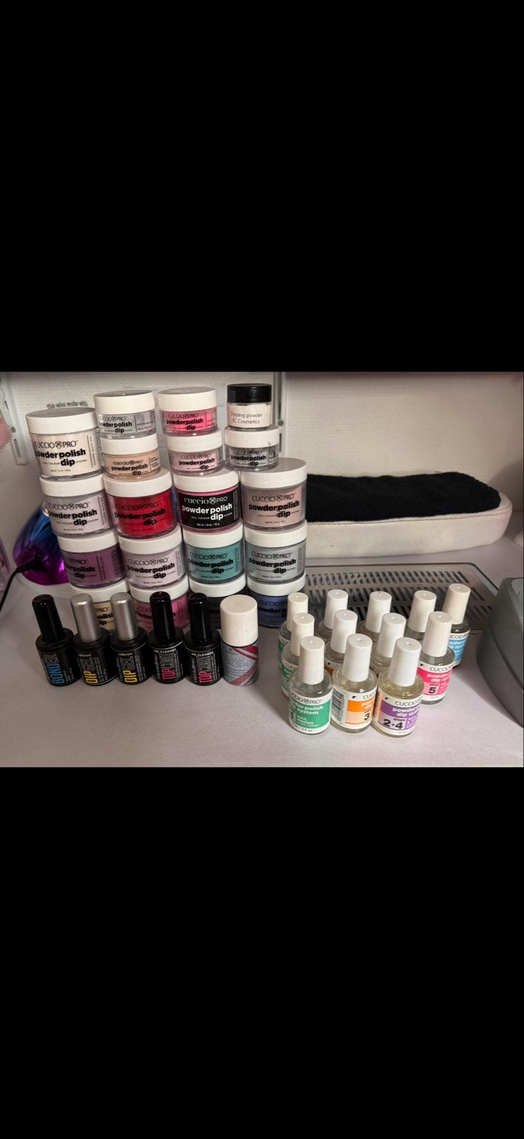 Cuccio Pro Powder Polish Dip System - Grote Set, Overige kleuren, Ophalen of Verzenden, Zo goed als nieuw, Handen en Nagels