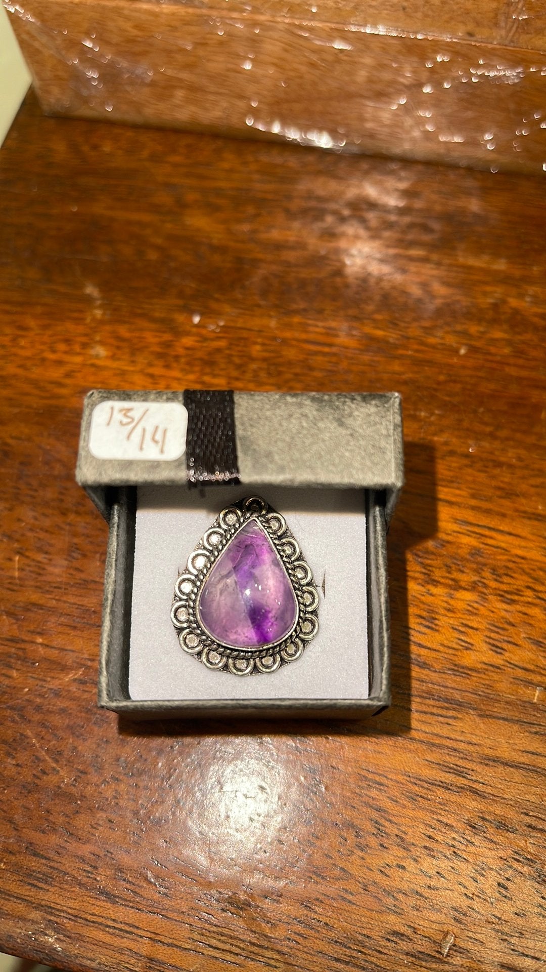 Ring amethist maat 13/14, Sieraden, Tassen en Uiterlijk, Antieke sieraden, Ophalen of Verzenden, Goud