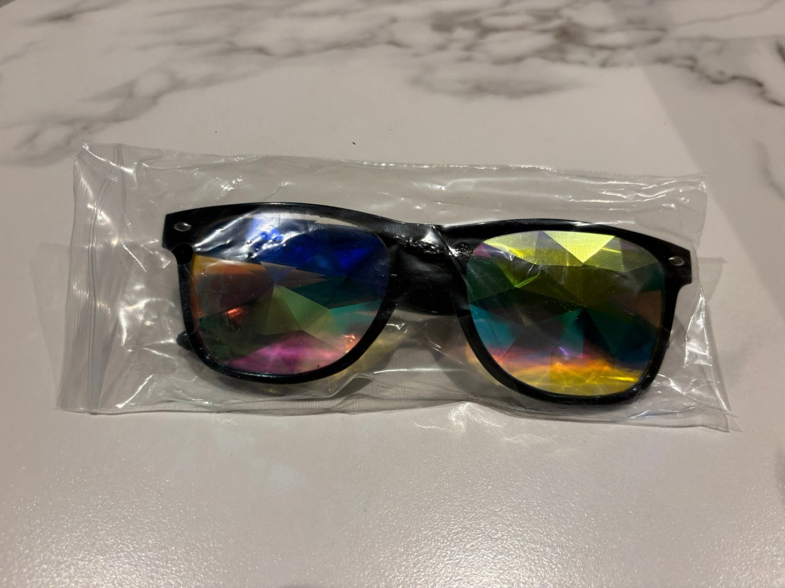 Zwarte Kaleidoscoop Brillen - Wayfarer, Overige merken, Zwart, Nieuw, Ophalen of Verzenden
