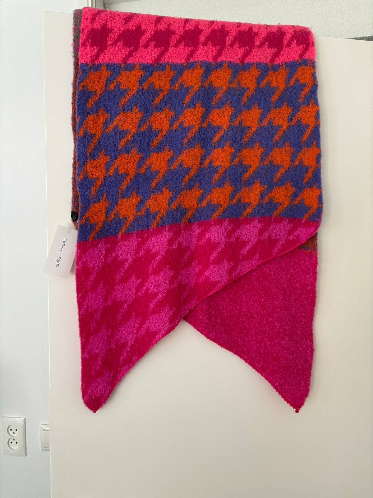 Nieuwe Beløb Stories Sjaal met Houndstooth Patroon, Ophalen of Verzenden, Nieuw, Maat 46/48 (XL) of groter, Sjaal