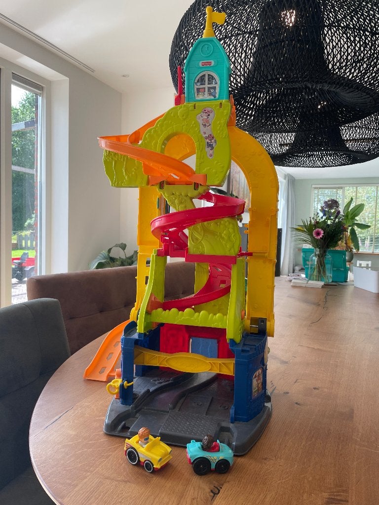 Little People speelset met 2 auto's, Ophalen, Gebruikt