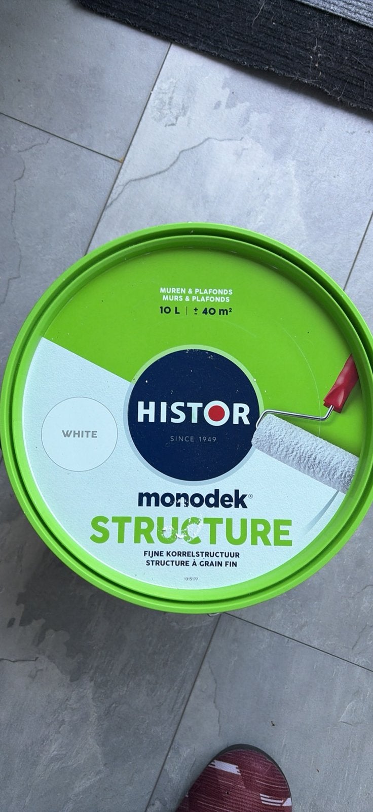Structuur verf wit, 5 tot 10 liter, Wit, Nieuw, Ophalen of Verzenden