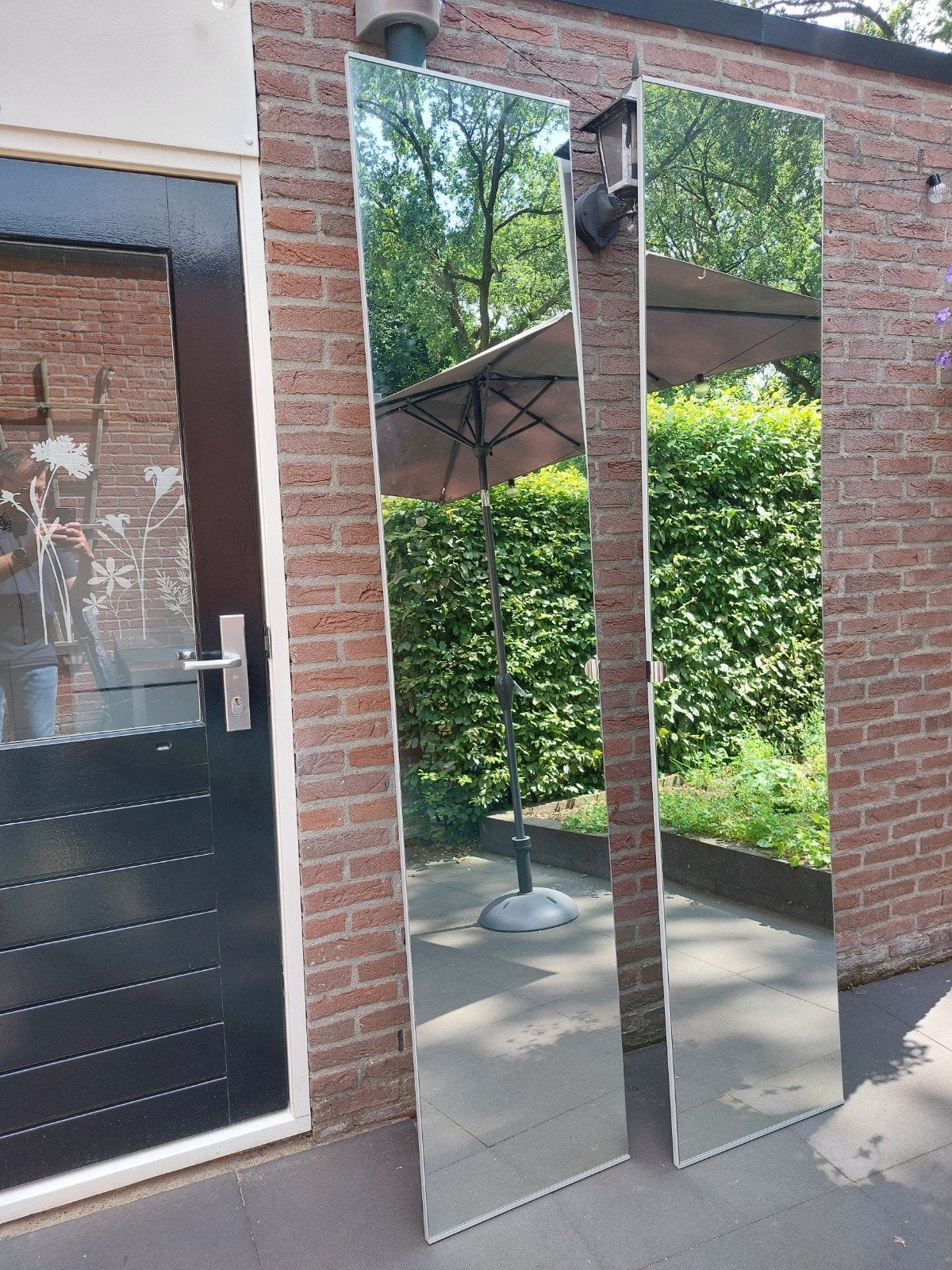 Spiegeldeuren van een IKEA Pax kast. Hoogte 230. Breedte 50, Ophalen, Gebruikt
