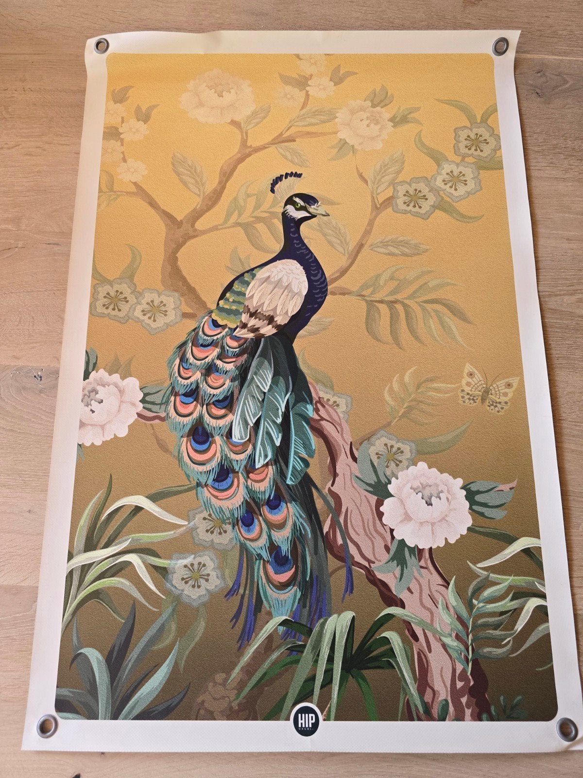 Tuinposter pauw 60x90 cm, Ophalen of Verzenden, Zo goed als nieuw