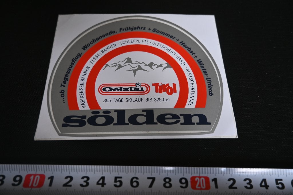 sticker Oostenrijk Oetztal Tirol  Sölden, Ophalen, Zo goed als nieuw
