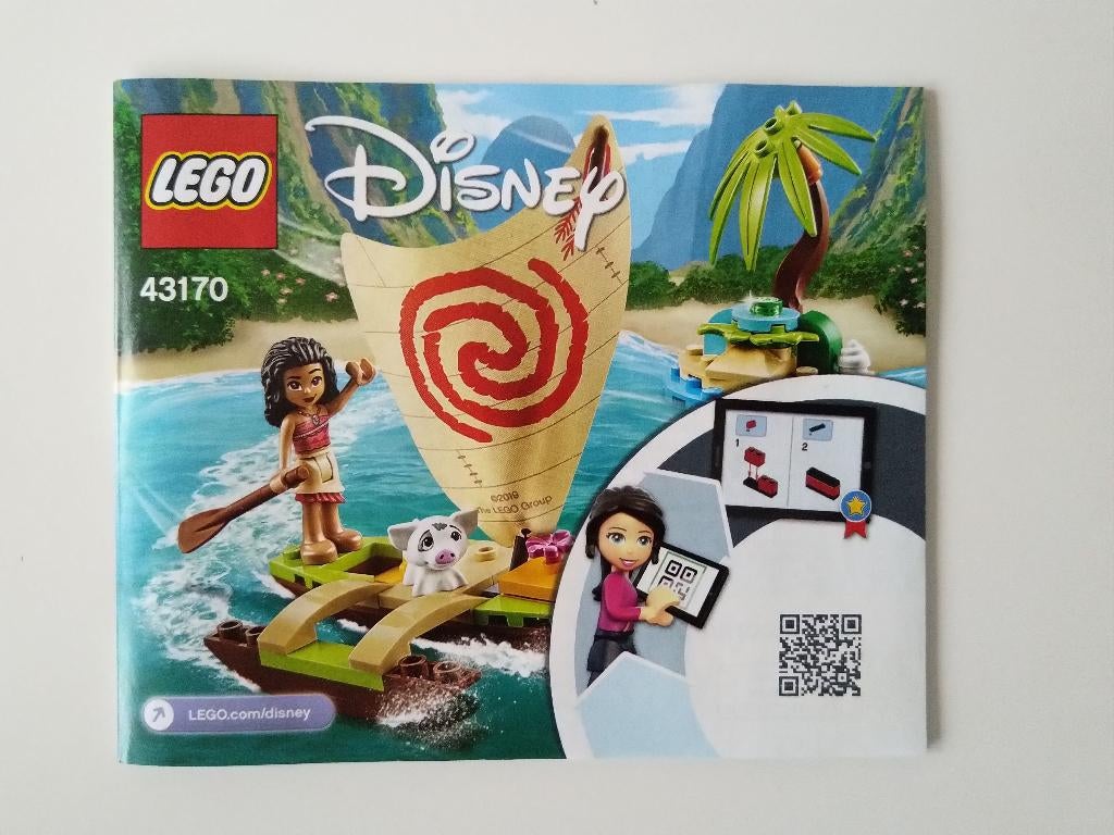 Lego Disney Princess 43170 Vaiana's Oceaanavontuur, Compleet, Lego, Ophalen of Verzenden, Zo goed als nieuw