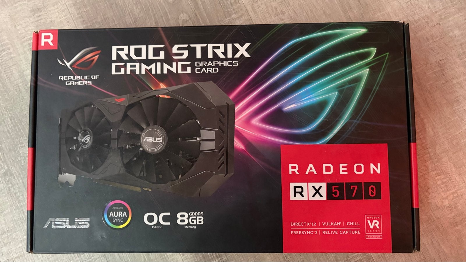 Moet nu weg ASUS ROG Strix Radeon RX 570 8GB Videokaart, Computers en Software, Videokaarten, Zo goed als nieuw, AMD, PCI-Express 3.0