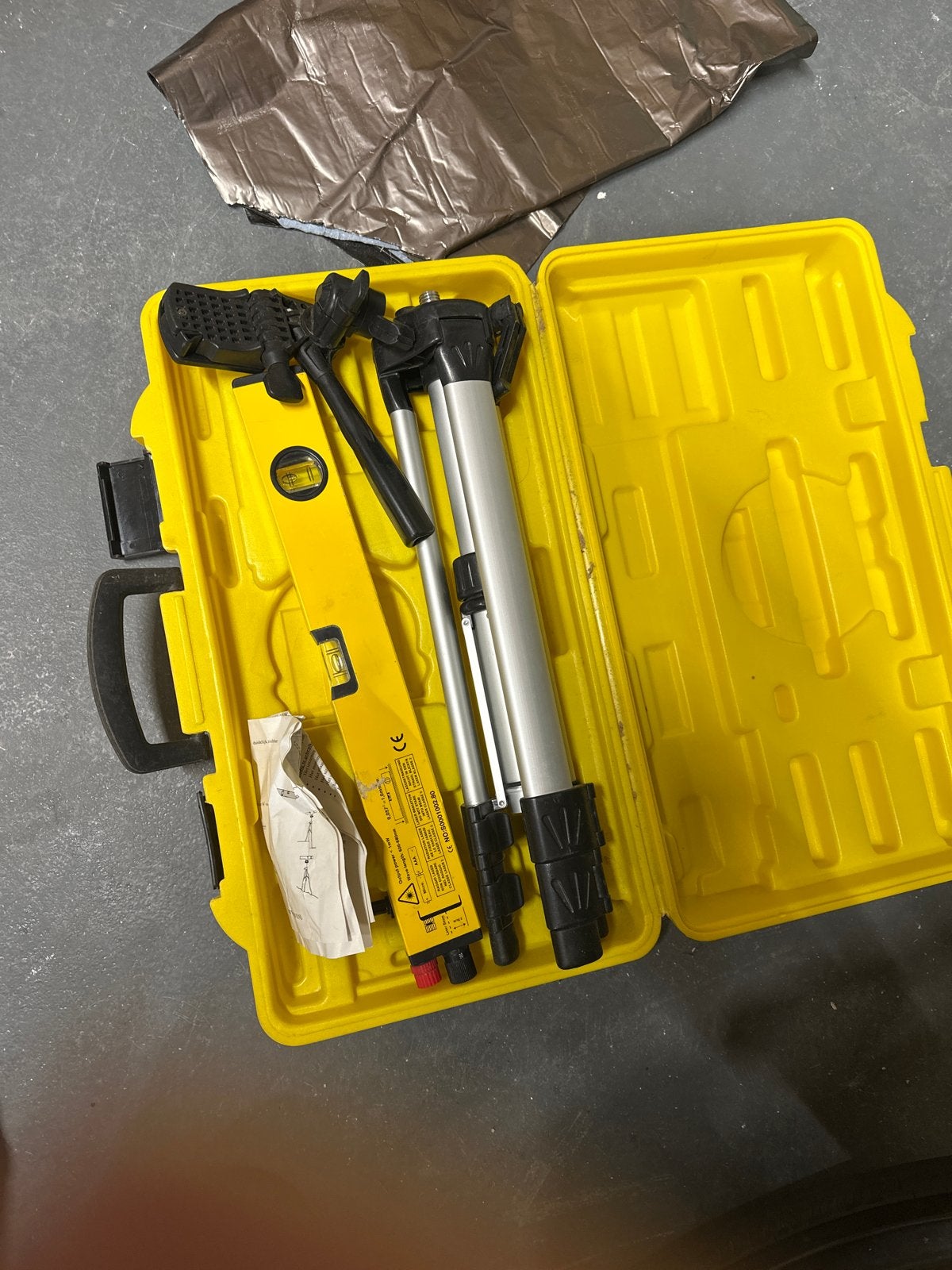 Wisvo Tools Profi Laser Waterpas Set met Statief, Ophalen of Verzenden, Gebruikt, Licht