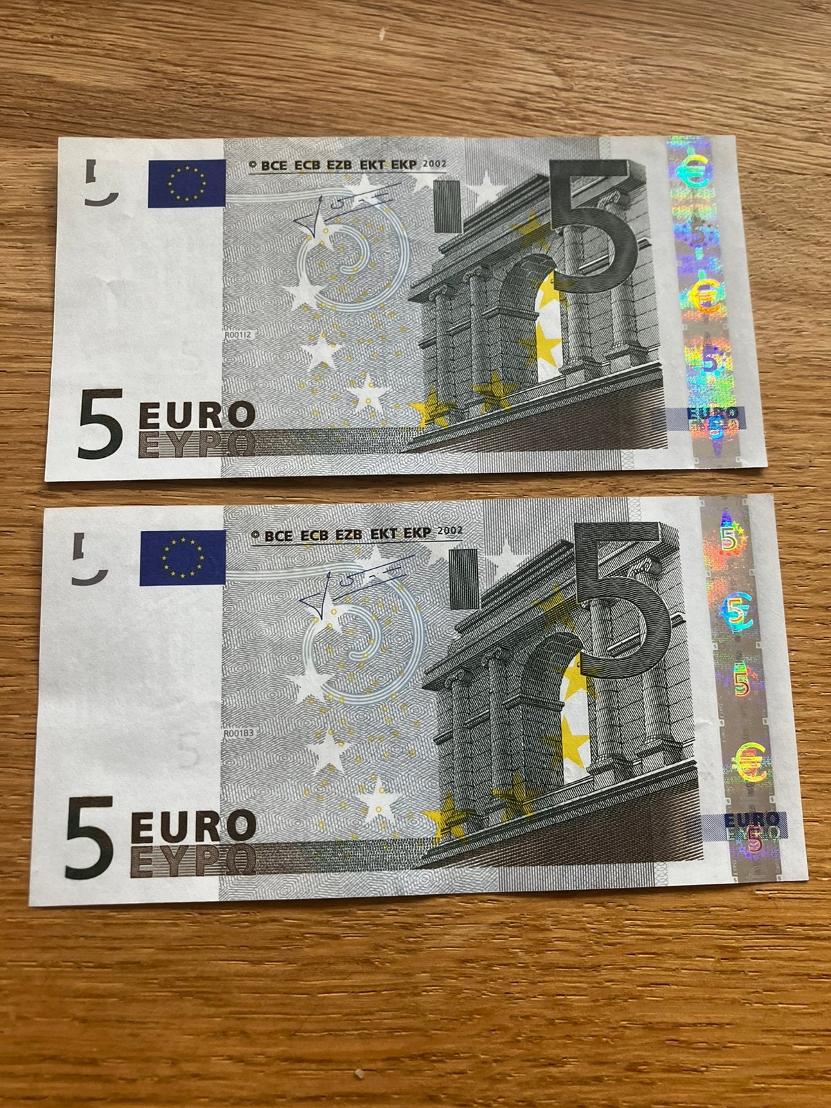 2x Trichet - Duitsland (X) - R001, Postzegels en Munten, Bankbiljetten | Europa | Eurobiljetten, Ophalen of Verzenden, Duitsland