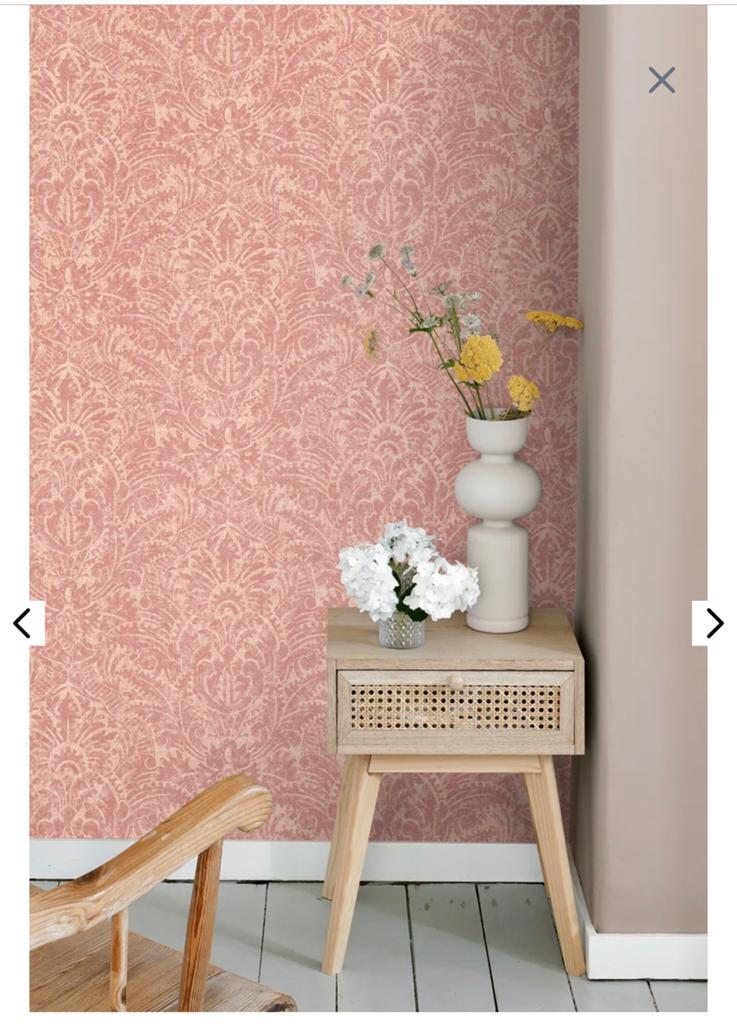 2 rollen Esta home behang roze - 131619, Ophalen of Verzenden, Minder dan 10 m², Roze, Roze ornamenten
