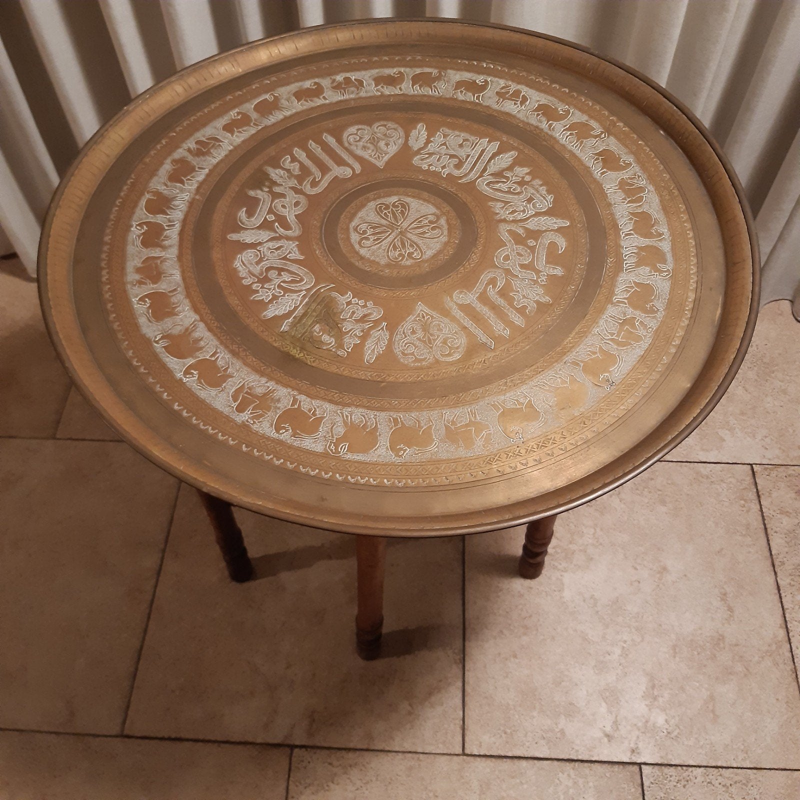 Oosterse (thee)tafel, Gebruikt, Rond, 75 cm of meer, Ophalen