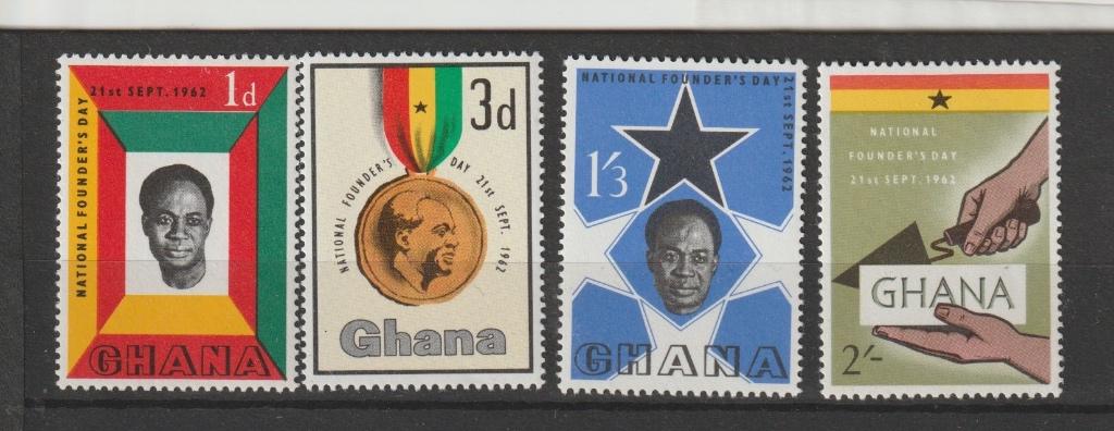 TSS Kavel 810260 Ghana  Pf  minr 130-133, Ophalen, Overige landen, Postfris