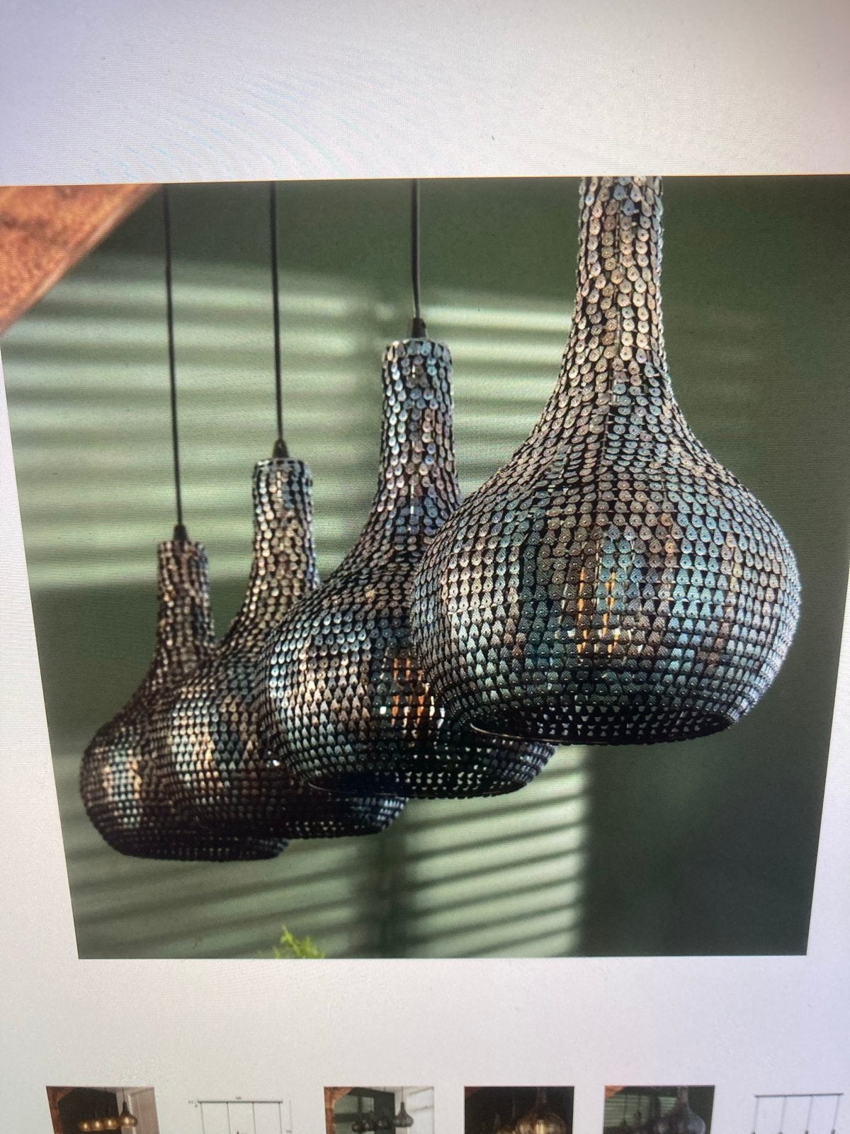 Hanglamp 4L Armor Kegel Zwart Bruin - Modern Design, Ophalen, Nieuw, Metaal, 75 cm of meer