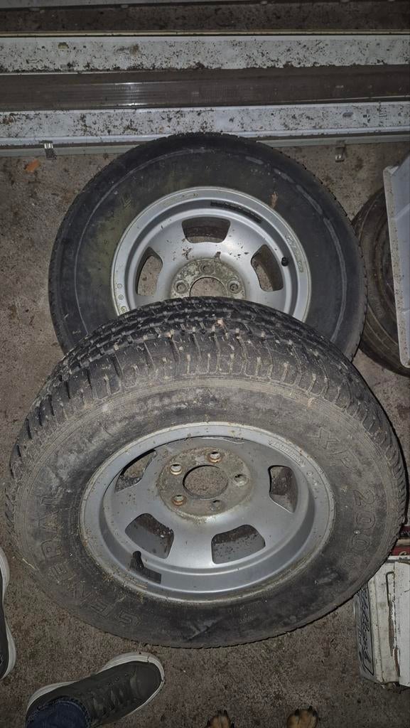 2x Wolfrace Slot-Mag Velgen - 14x7 - steek 5x120.65, Ophalen, Gebruikt