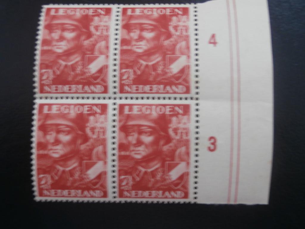 NL 1942; 2 PLAATFOUTEN NVPHNR 402 in blok LEES 3 FOTO'S, Verzenden, Na 1940, Postfris