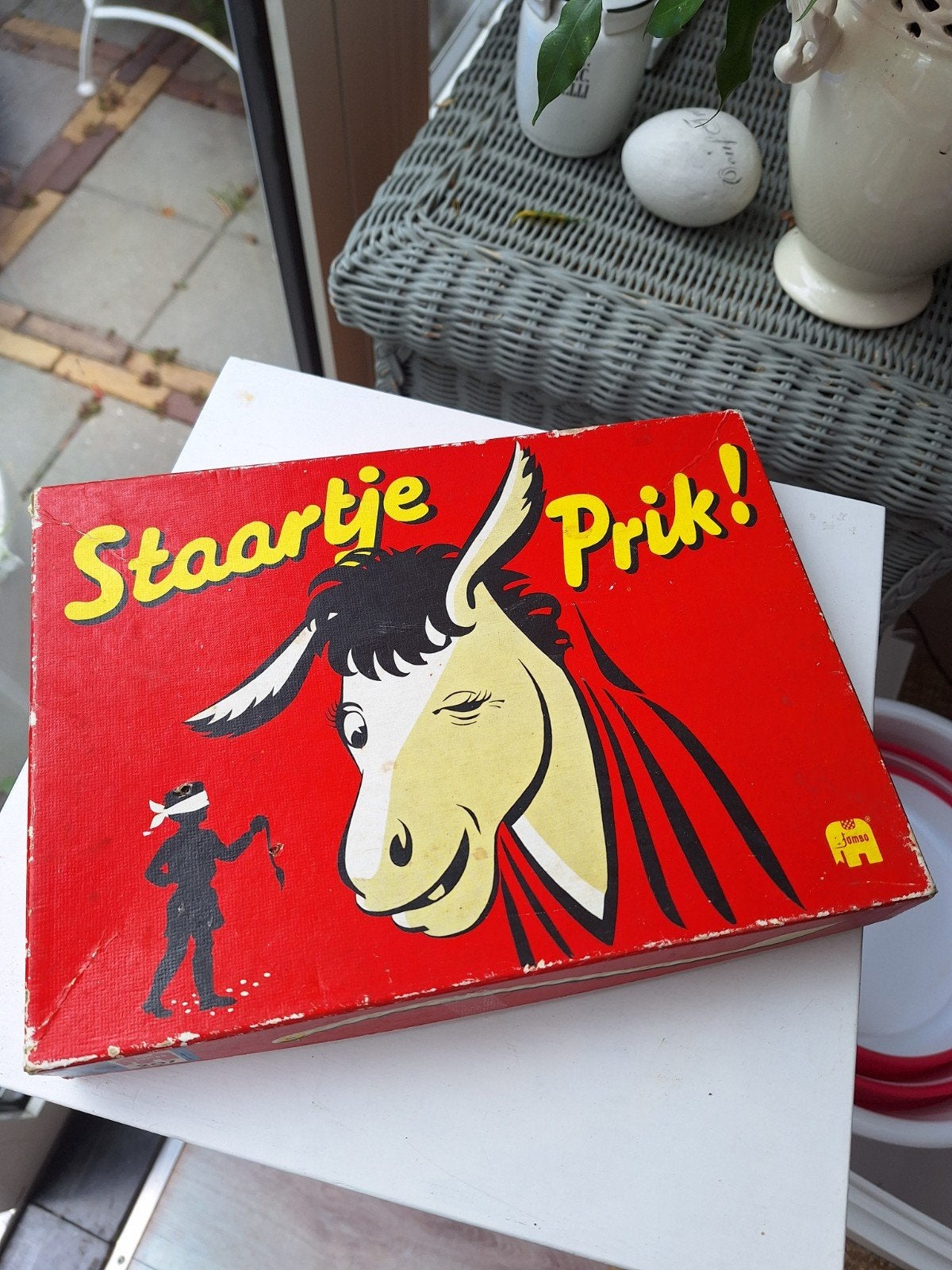 Staartje Prik! Klassiek spel voor jong en oud, Hobby en Vrije tijd, Gezelschapsspellen | Bordspellen, Vijf spelers of meer, Ophalen of Verzenden
