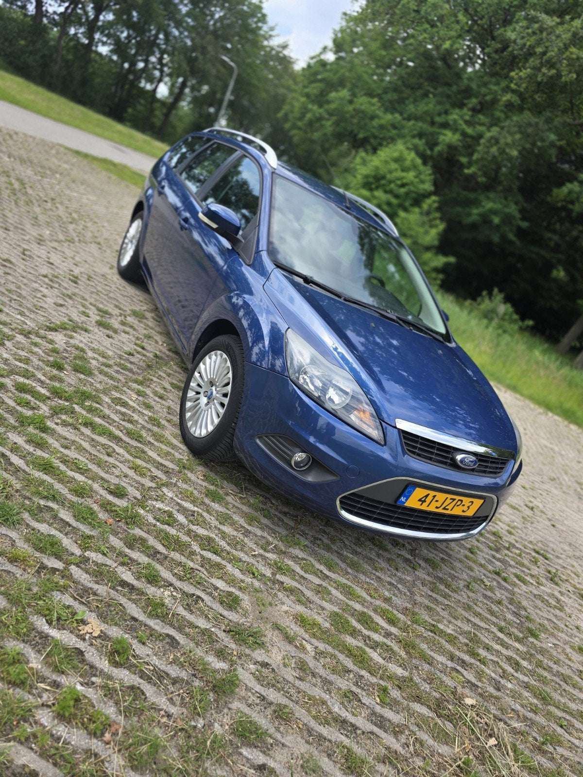 Ford Focus 1.8 92KW Wagon 2009 Blauw, Auto's, Ford, Focus, Benzine, B, Stationwagon, Handgeschakeld, Origineel Nederlands, Blauw