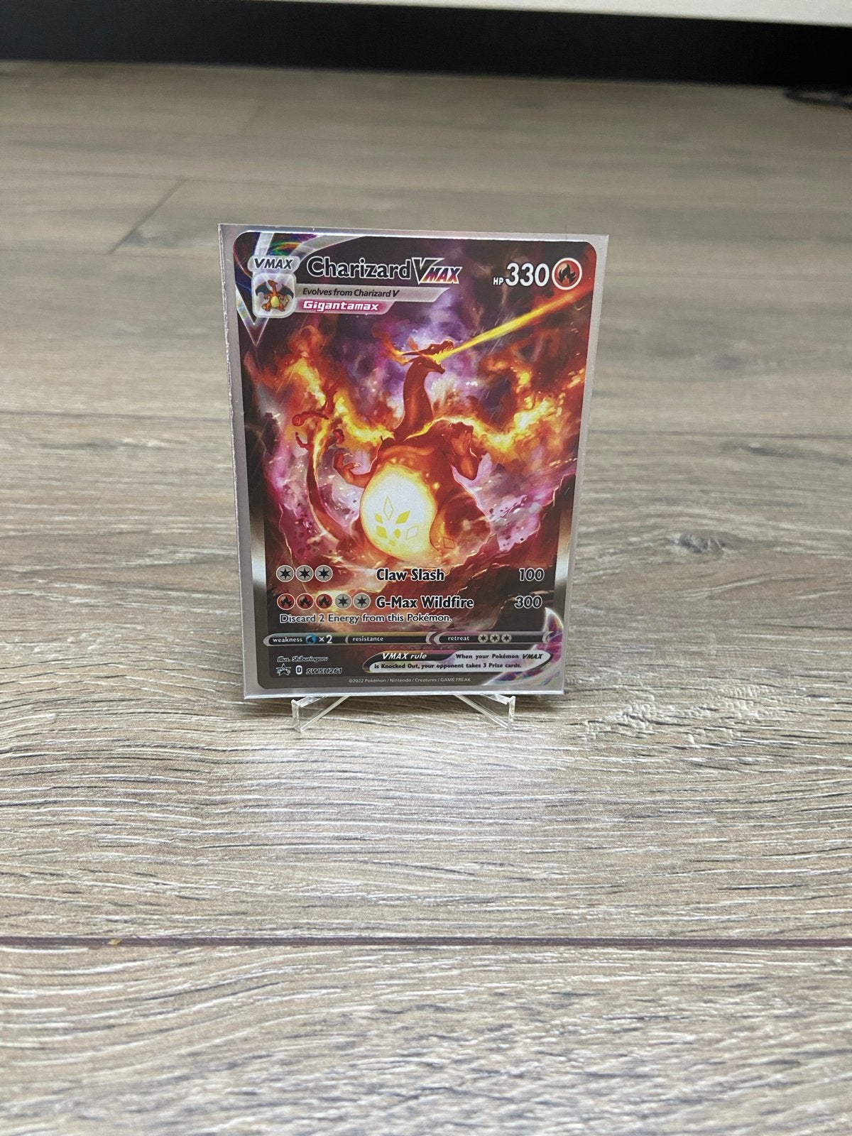 Charizard VMAX Pokémon kaart, Ophalen of Verzenden, Nieuw, Losse kaart