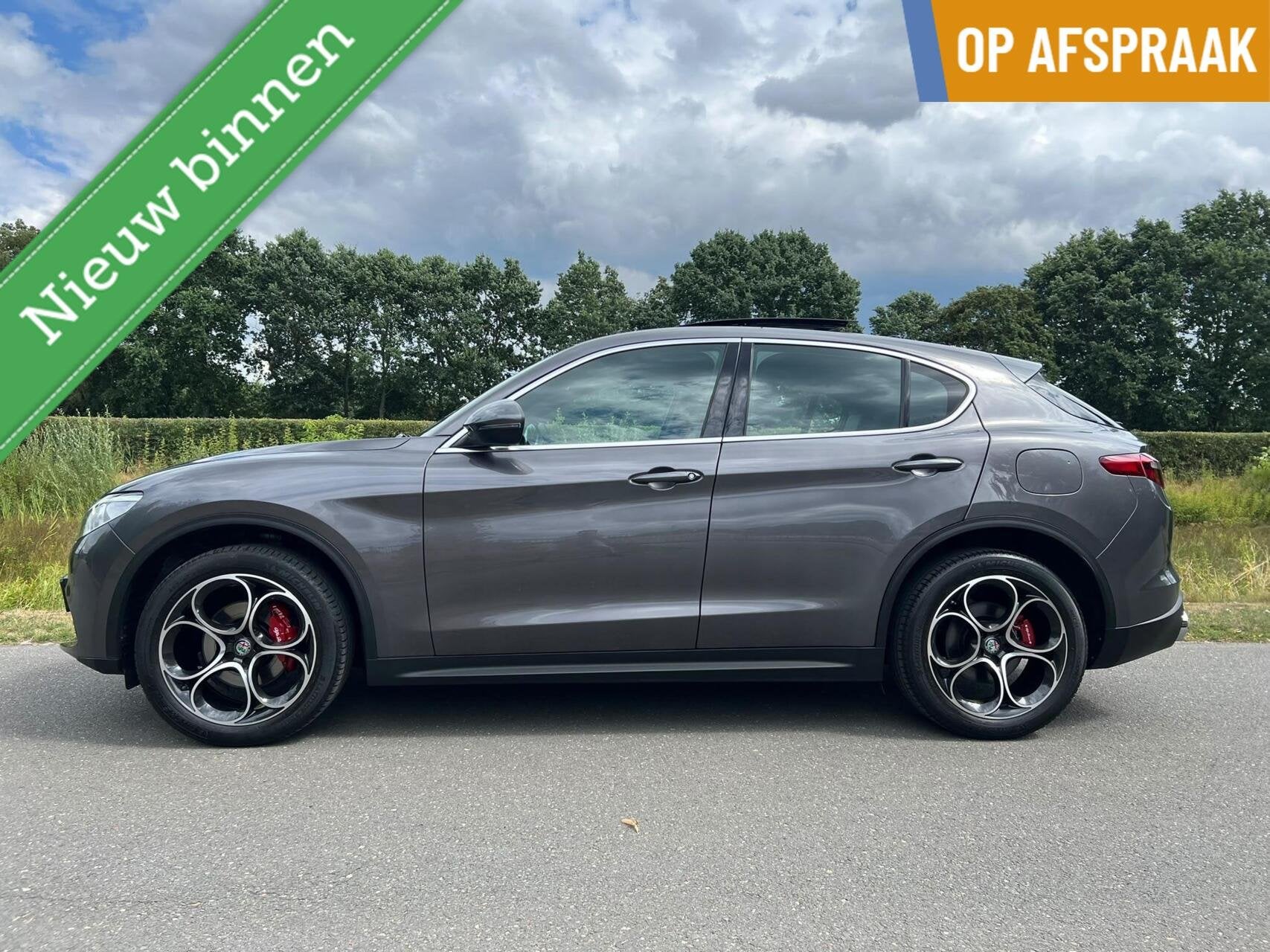 Alfa Romeo Stelvio 2.0t Q4 Veloce, 310pk, panodak, 1ste eig., Auto's, Alfa Romeo, Automaat, Zwart, 4 cilinders, 2000 kg