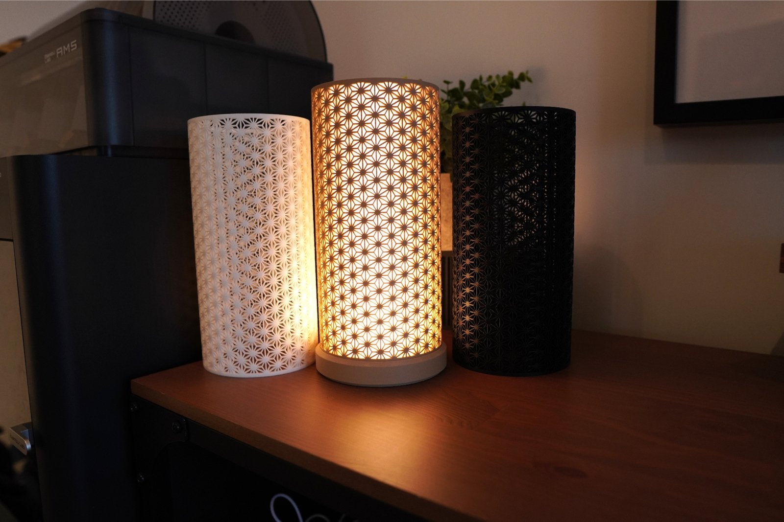 Japanse Kumiko Tafellamp - Sfeervolle Verlichting, Overige merken, Meerkleurig, Nieuw, Sfeerlamp
