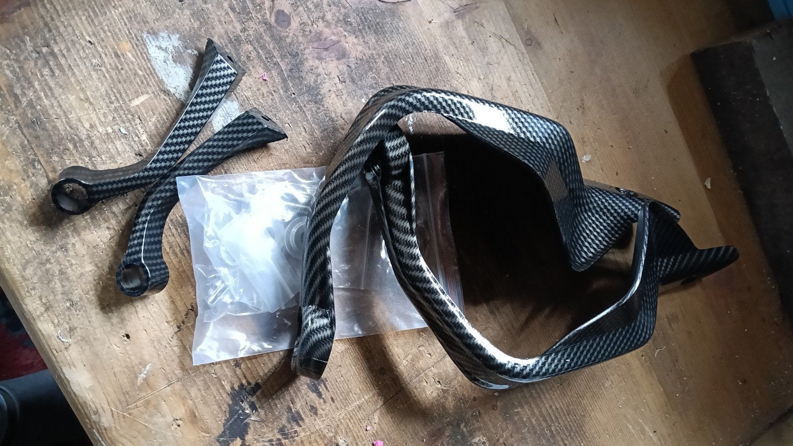 Universele handbeschermers carbonlook, Motoren, Ophalen of Verzenden, Nieuw