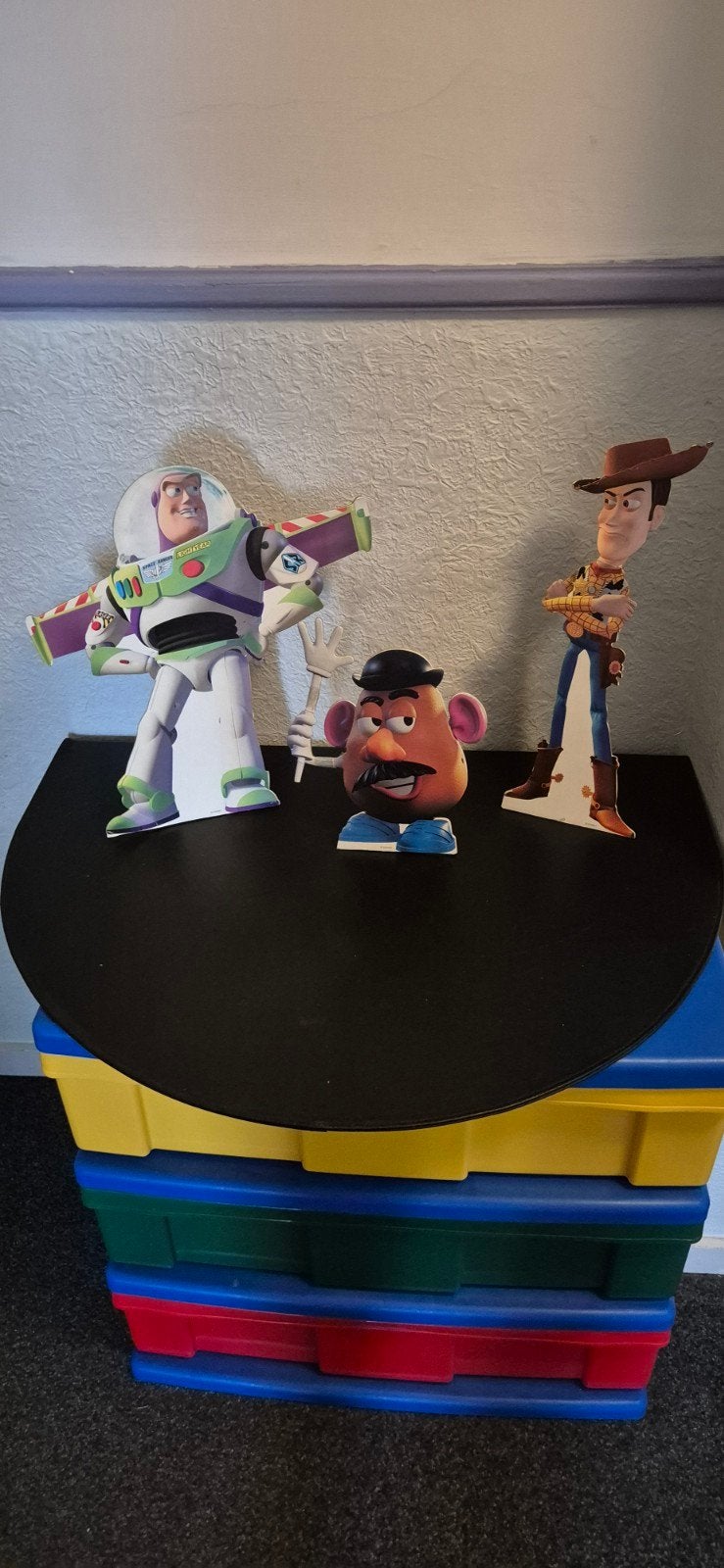 Toy Story 1 Kartonnen Figuren - Buzz, Woody, Mr. Potato Head, Ophalen of Verzenden, Gebruikt