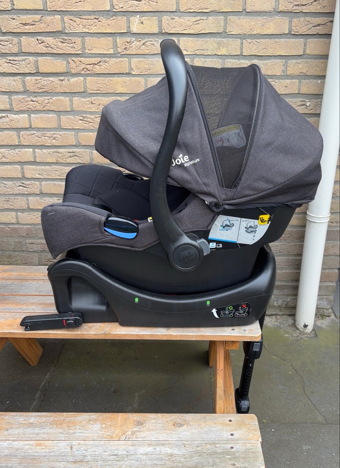 Joie Signature i-Gemm autostoel met i-Base isofix, Verstelbare rugleuning, Gebruikt, Isofix, 0 t/m 13 kg