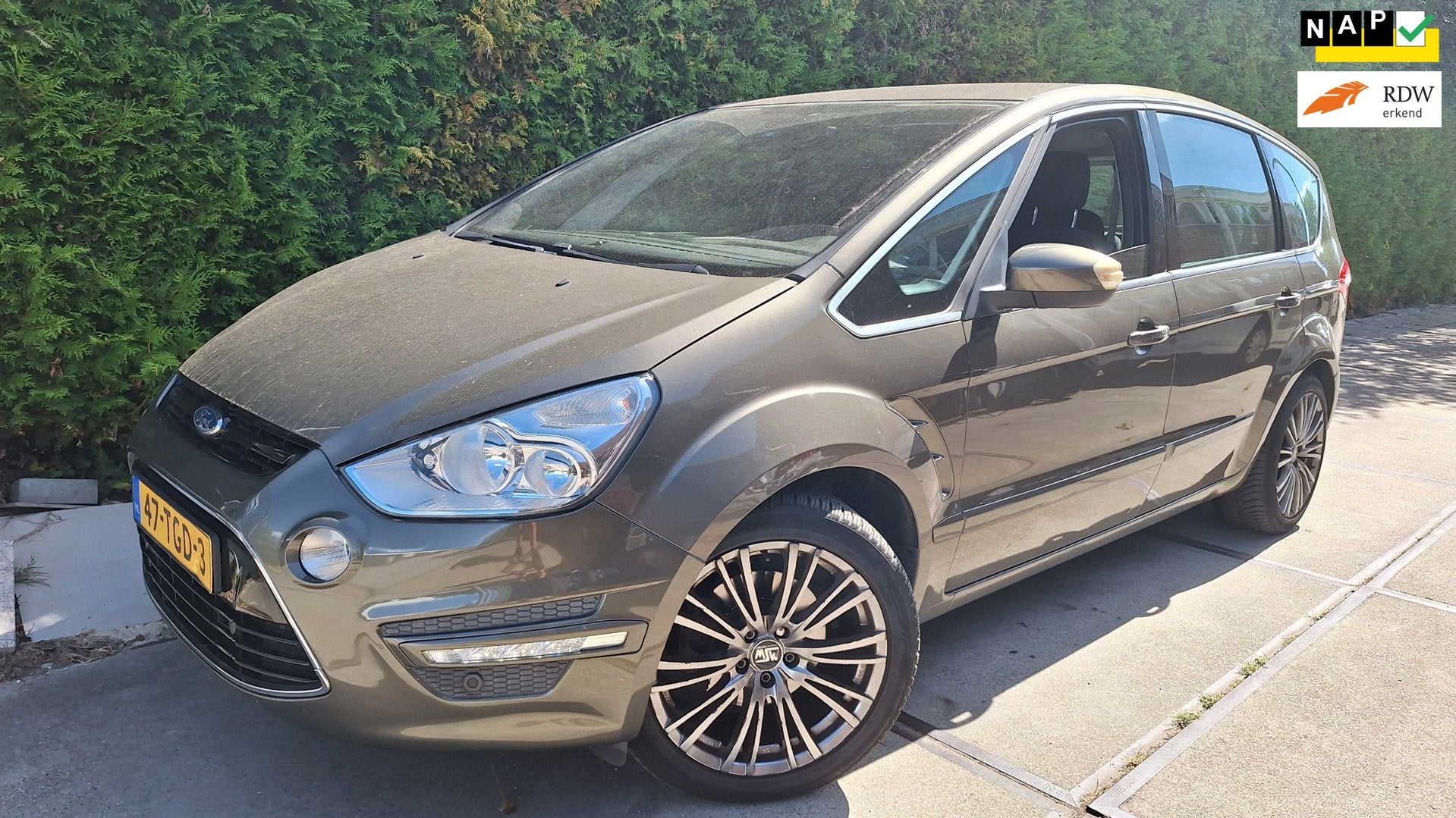 Ford S-Max 1.6 EcoBoost Titanium 7p., Voorwielaandrijving, Gebruikt, Zwart, 4 cilinders