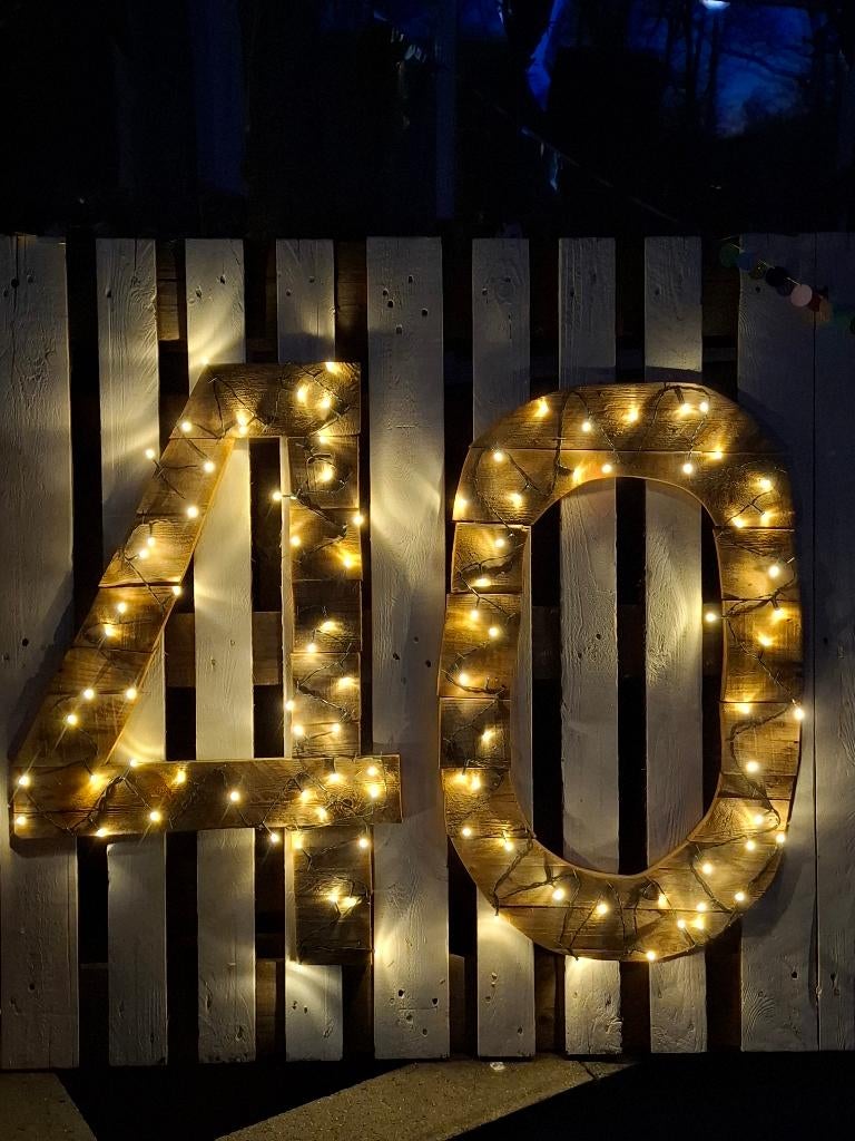 Bord 40 verlicht, Tuin en Terras, Ophalen, Gebruikt, Minder dan 50 watt, Staande lamp