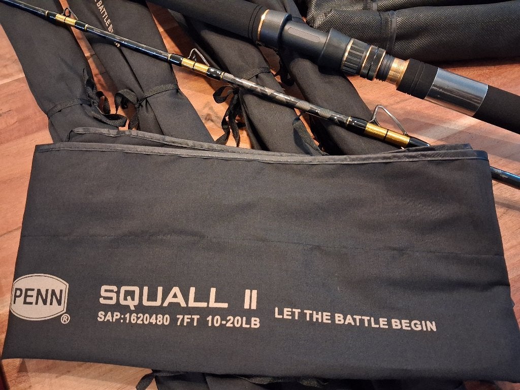 Penn Squall II Viking Edition Boat (10-20lb) 2.10m...topstok, Tinstraat, Werphengel, Nieuw, Ophalen of Verzenden