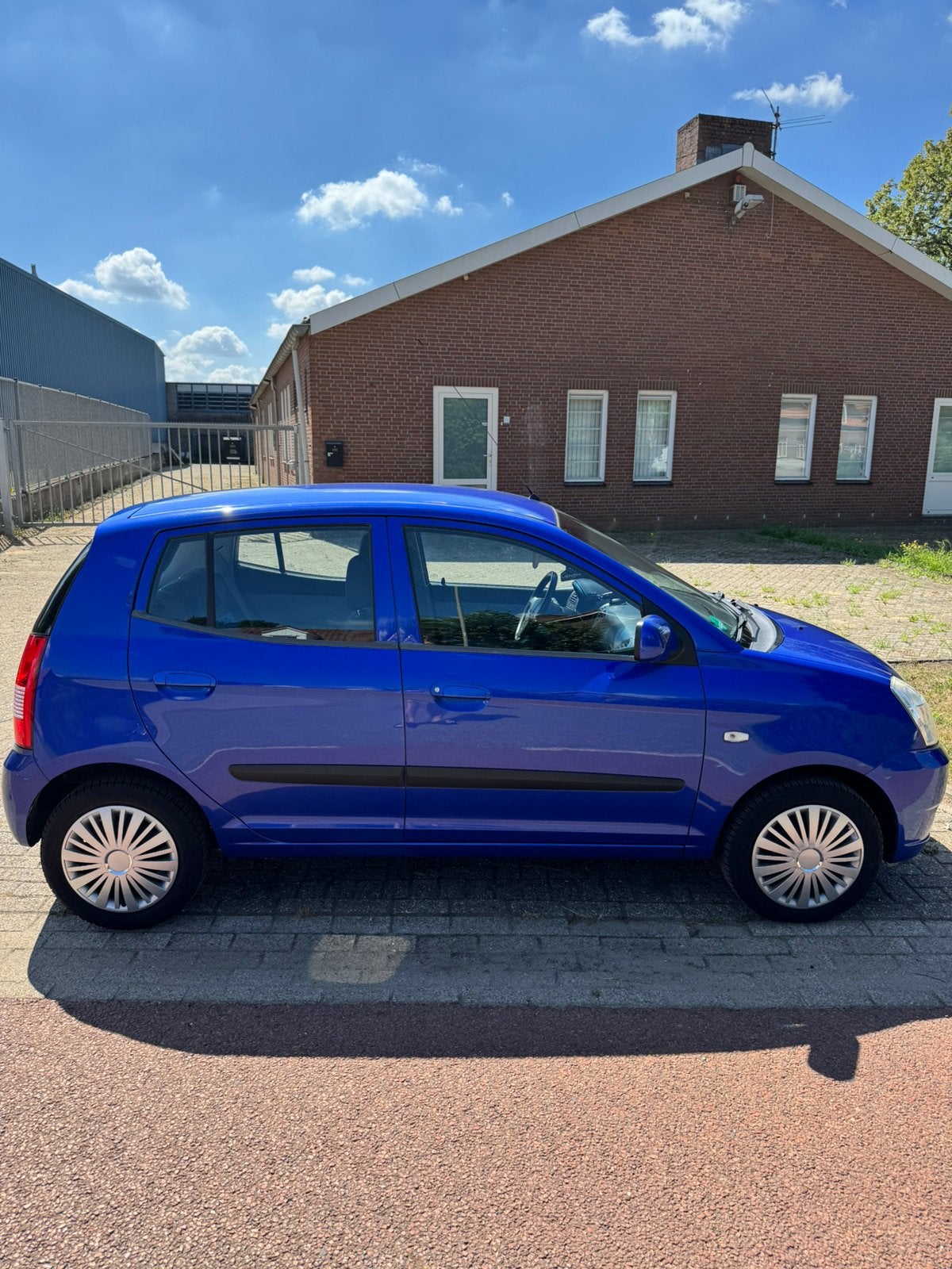 Kia Picanto 1.0 2004 Blauw, Auto's, Voorwielaandrijving, 836 kg, 31 €/maand, 61 pk