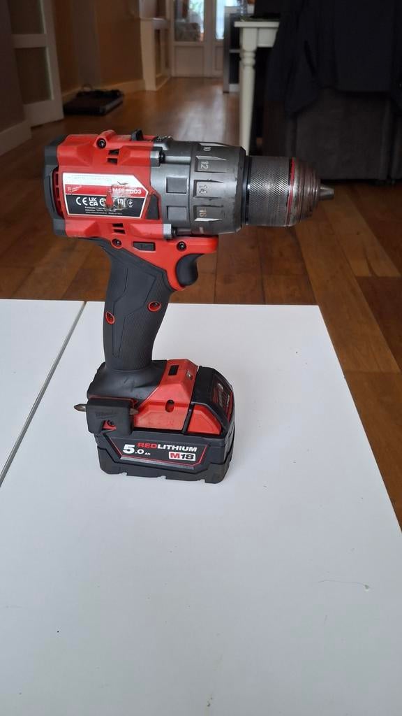 Milwaukee M18 FDD3 5.ah acuu zonder oplader, Ophalen of Verzenden, Gebruikt