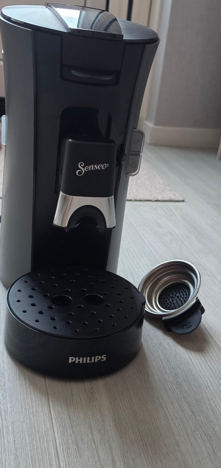 Philips Senseo Select Koffiepadmachine - Zwart/Grijs, Ophalen, Koffiemachine, Zo goed als nieuw, 2 tot 4 kopjes