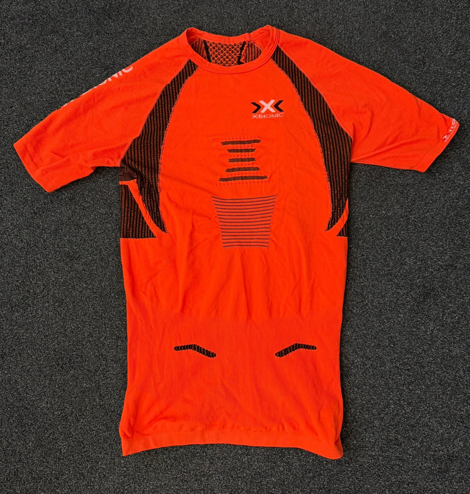 X-Bionic The Trick sportshirt - Oranje XL, Maat 56/58 (XL), Oranje, Ophalen of Verzenden, Gedragen